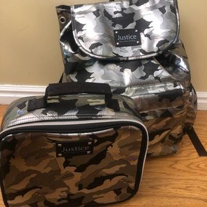Justice Backpack and Lunchbox